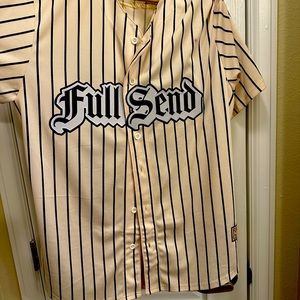 Full Send World Champions 2021 Baseball Jersey Size Large